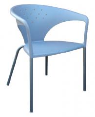 Светло син дизайнески стол